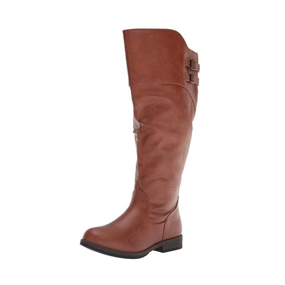 Journee Collection Womens 7.5 M XWC Chestnut Brown Tori Riding Boots NIB NN5